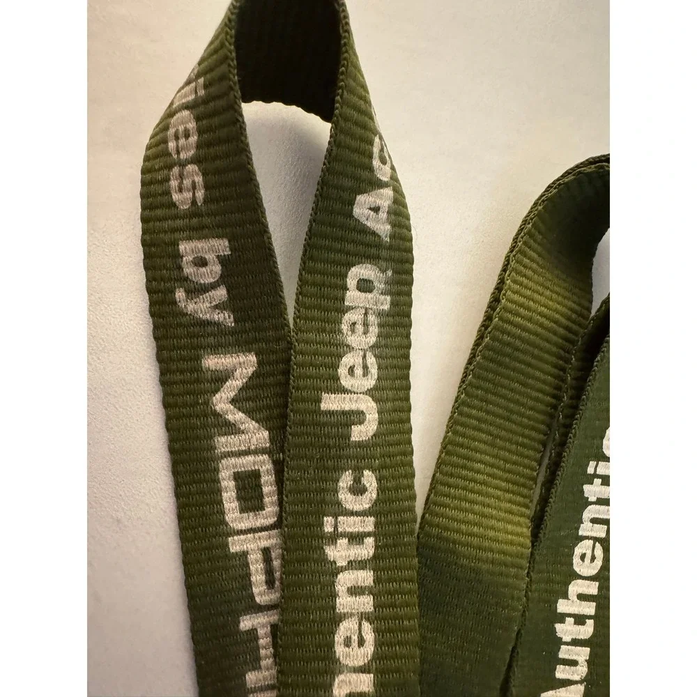 Authentic Jeep Accessories by MOPAR Olive Green Lanyard Key Chain‎